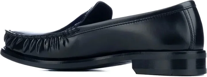 Pleated Leather Loafers - Image 3
