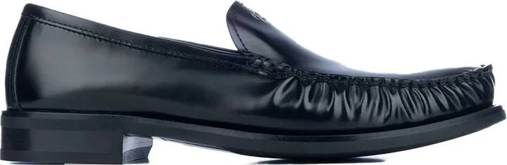 Pleated Leather Loafers