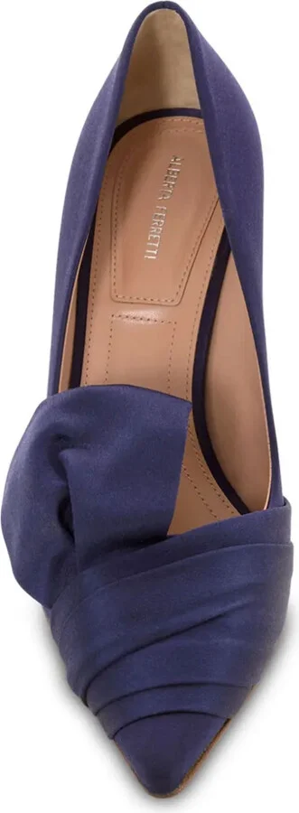 Pleated Satin Pumps - Image 4