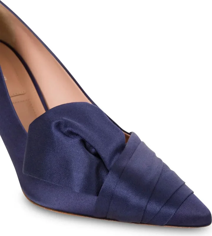 Pleated Satin Pumps - Image 5