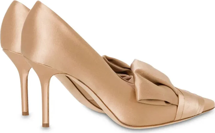 Pleated Satin Pumps - Image 3