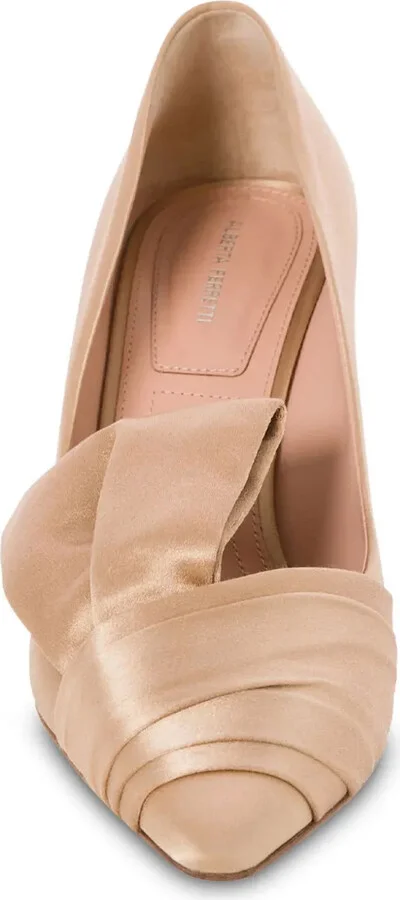 Pleated Satin Pumps - Image 4