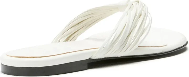 Pleated-Strap Flat Sandals - Image 3
