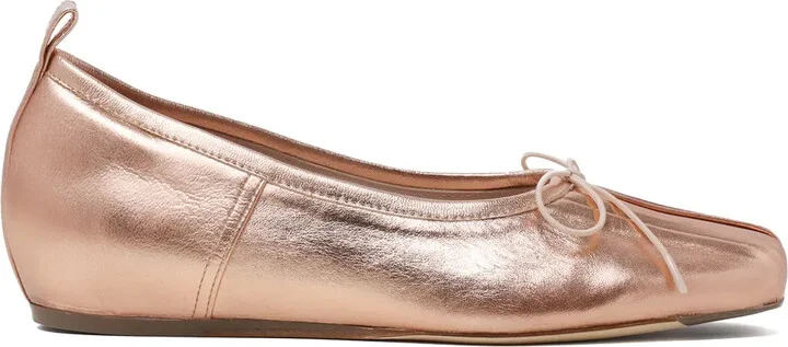 Pleated Toe Ballerina Shoes