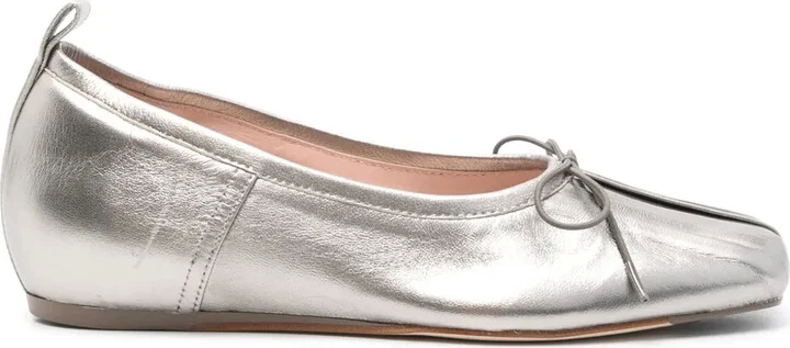 Pleated Toe Ballerina Shoes