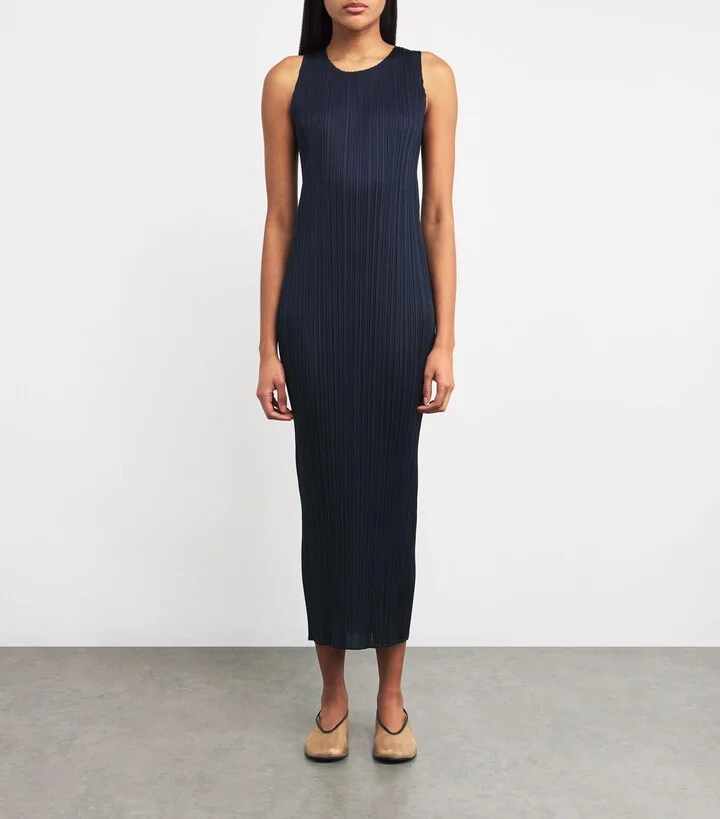 Pleats Please Issey Miyake New Colorful Basics 4 Midi Dress - Image 3