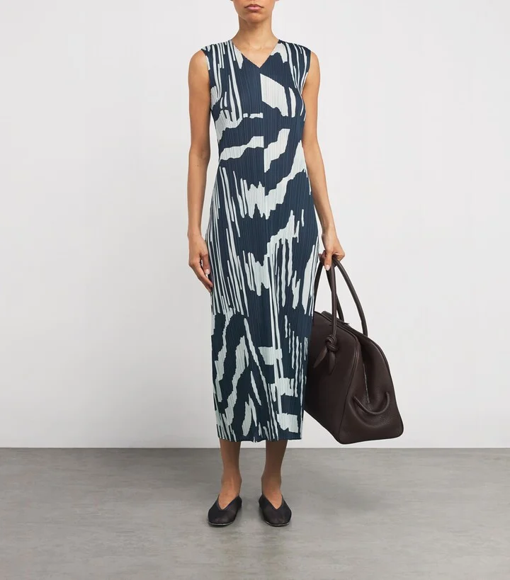 Pleats Please Issey Miyake Pleated Refraction Midi Dress - Image 2