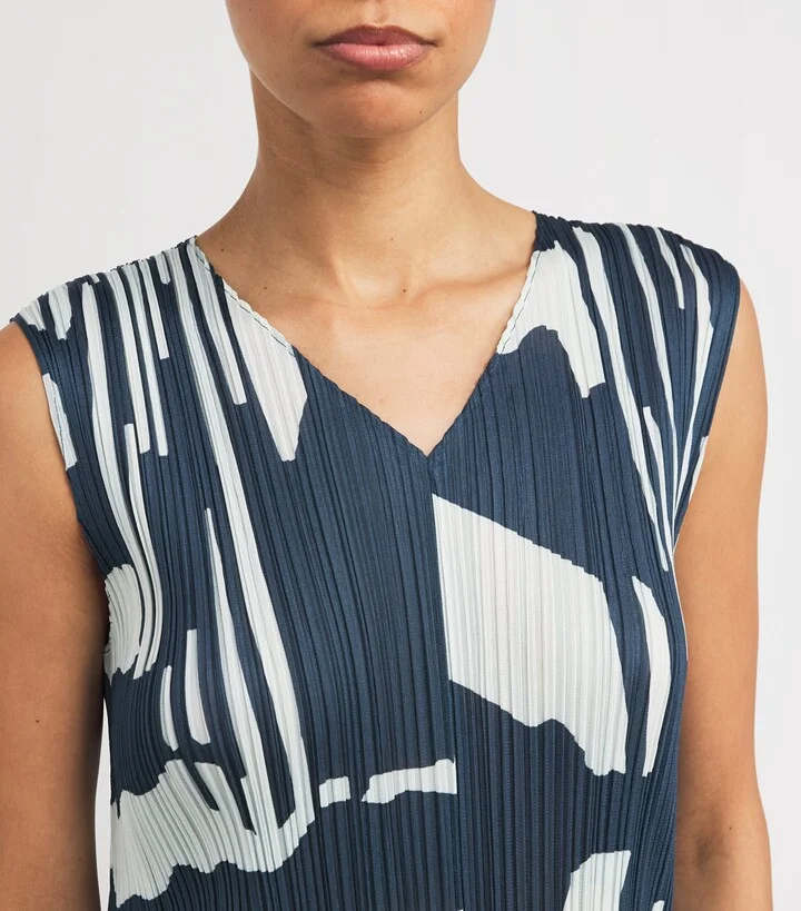 Pleats Please Issey Miyake Pleated Refraction Midi Dress - Image 6