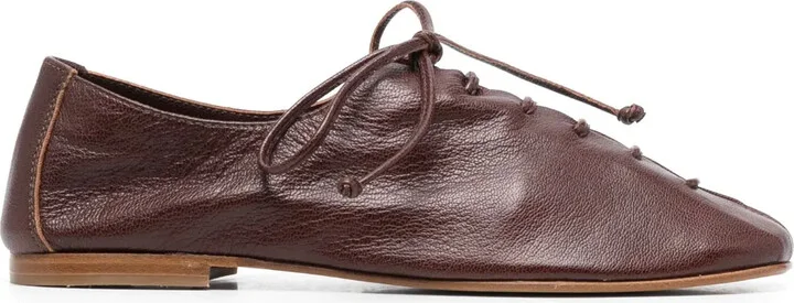 Plegada leather Derby shoes
