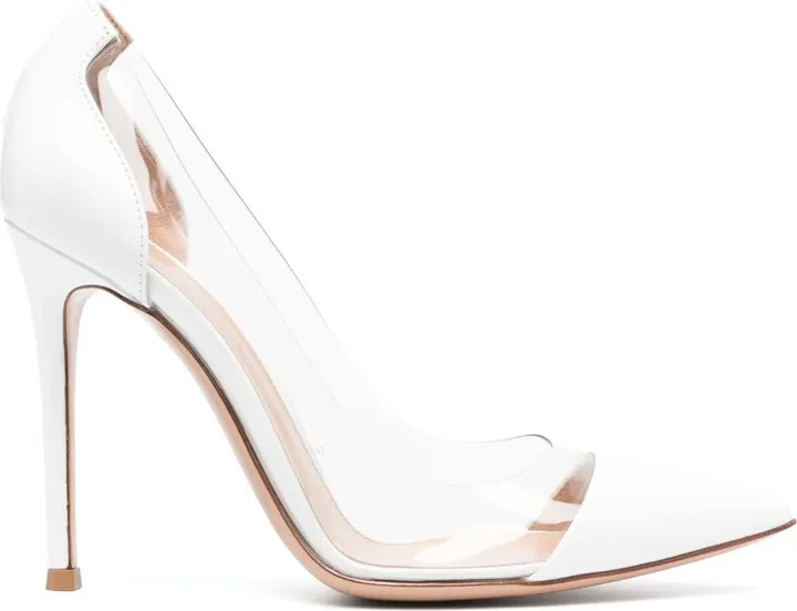 Plexi 105mm patent leather pumps