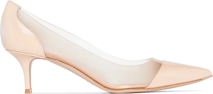 Plexi 55mm patent leather pumps