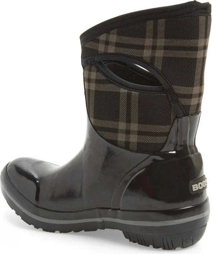 'Plimsoll Plaid' Mid Waterproof Snow Boot - Image 2