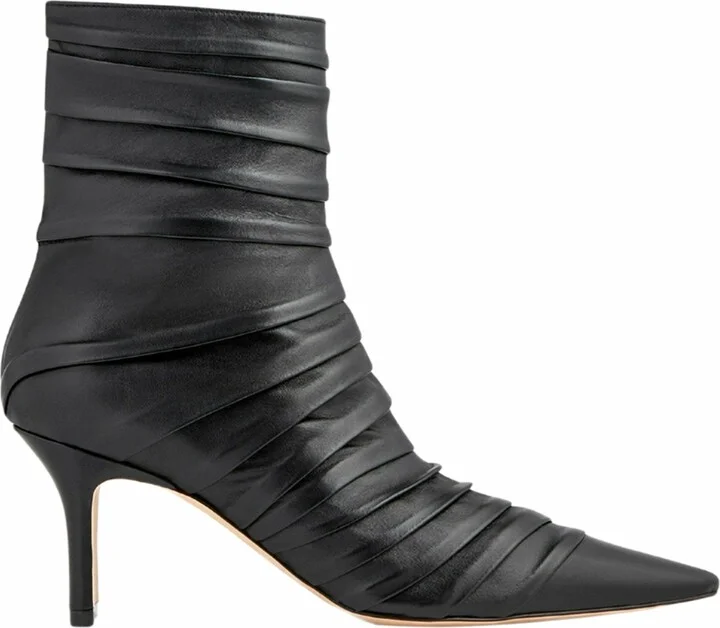 Plisse Ankle Boot