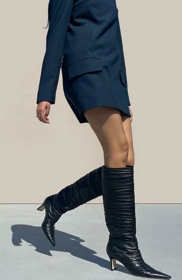 Plisse Knee Boot - Image 4