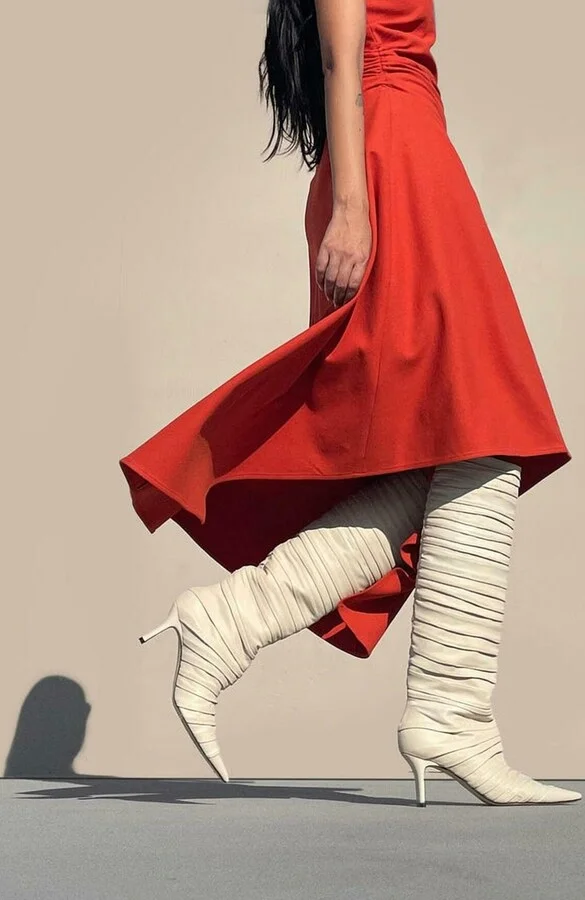 Plisse Knee Boot - Image 10
