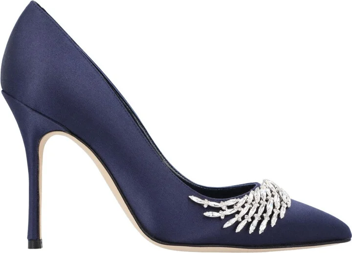 Pluma Fabio Satin 105 Pump Purple