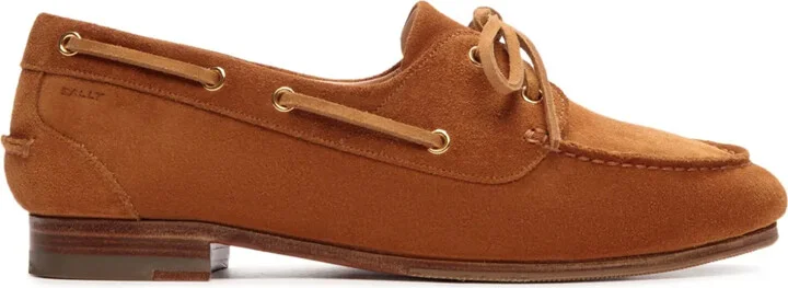 Plume leather loafers