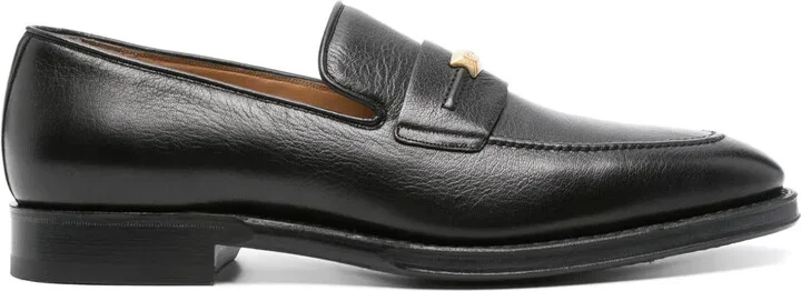 Plume leather loafers