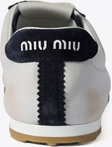 Plume Leather Low-Top Sneakers - Image 2