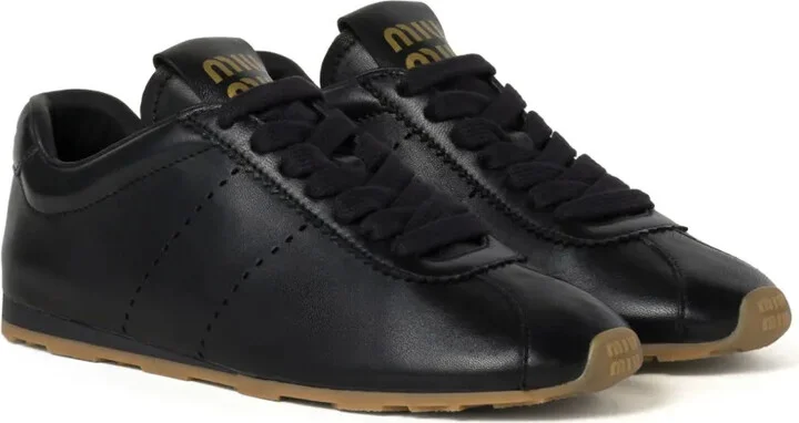 Plume leather sneakers - Image 2