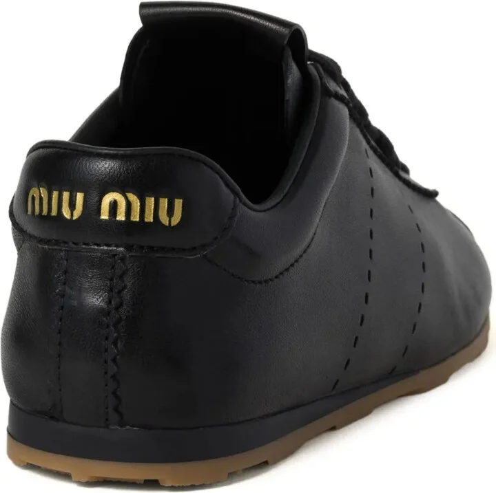 Plume leather sneakers - Image 3