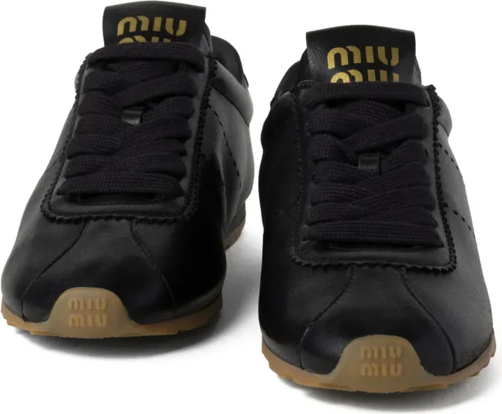 Plume leather sneakers - Image 4