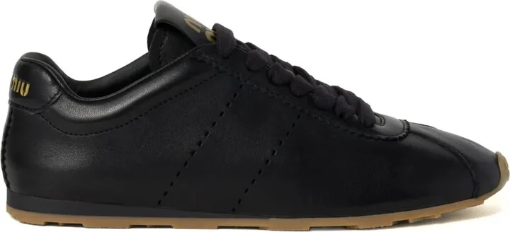 Plume leather sneakers