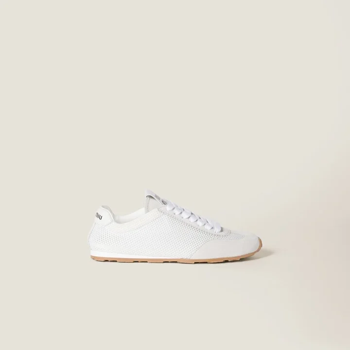 Plume mesh and suede sneakers - Image 2