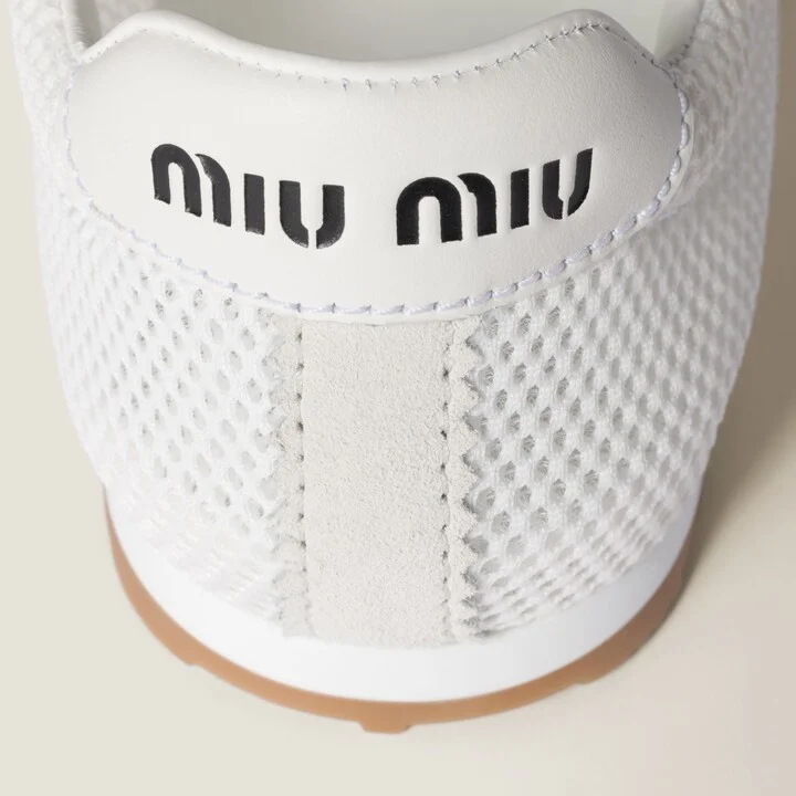Plume mesh and suede sneakers - Image 3