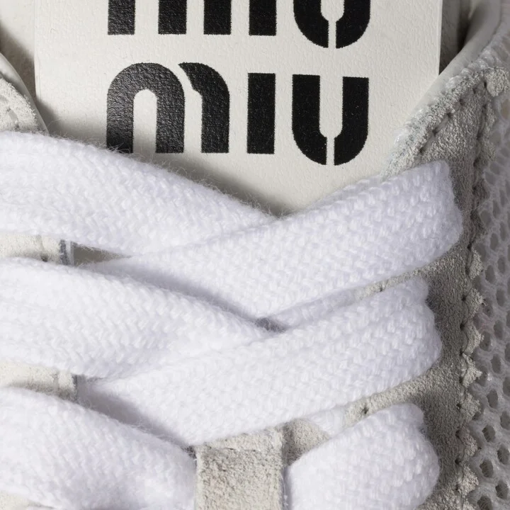 Plume mesh and suede sneakers - Image 4