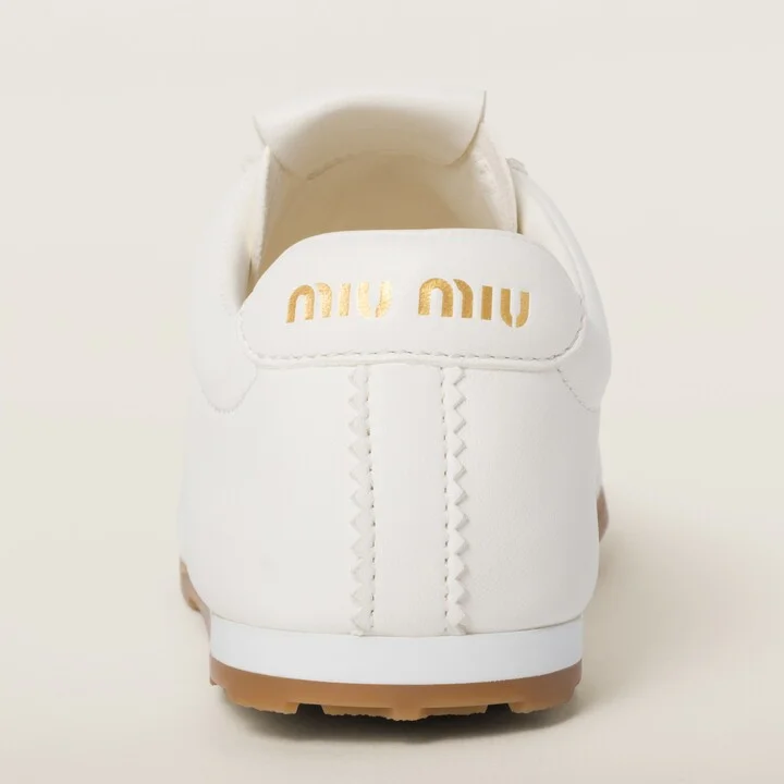 Plume nappa leather sneakers - Image 3