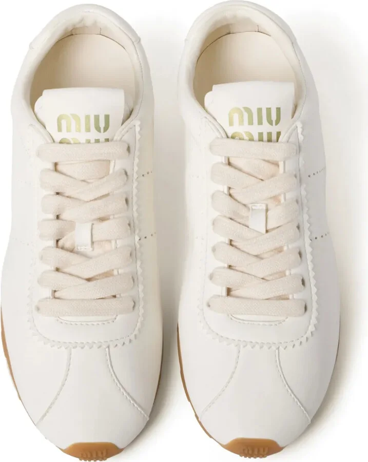 Plume nappa leather sneakers - Image 4