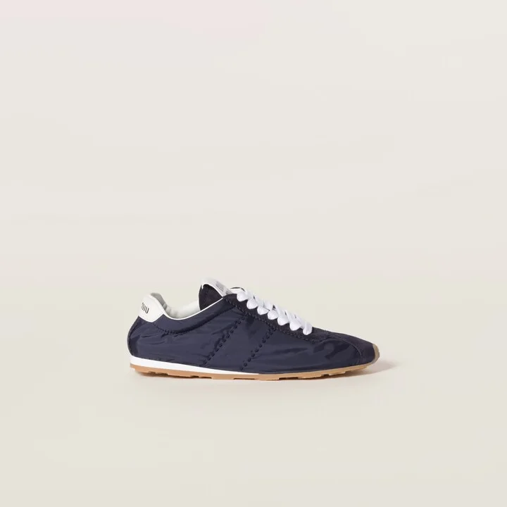 Plume technical fabric and suede sneakers - Image 2