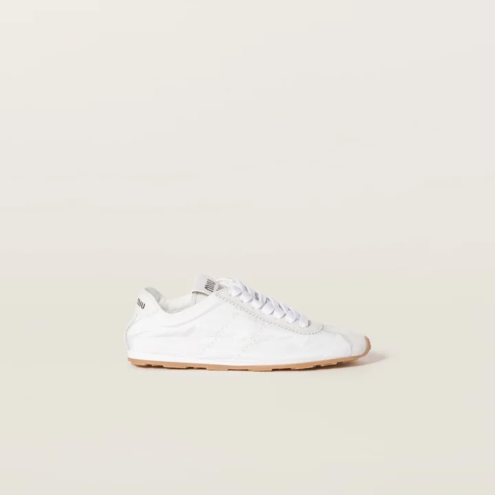Plume technical fabric and suede sneakers - Image 2
