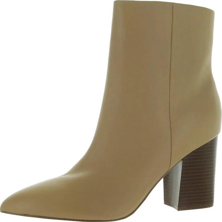 Plumm Womens Leather Pointed Toe Booties
