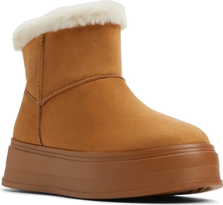 Plushy Faux Fur Lined Platform Bootie