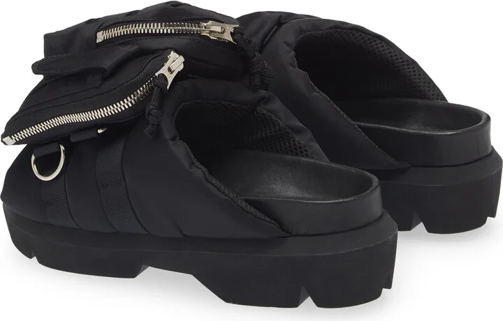 Pocket Mismatched Slide Sandals - Image 2