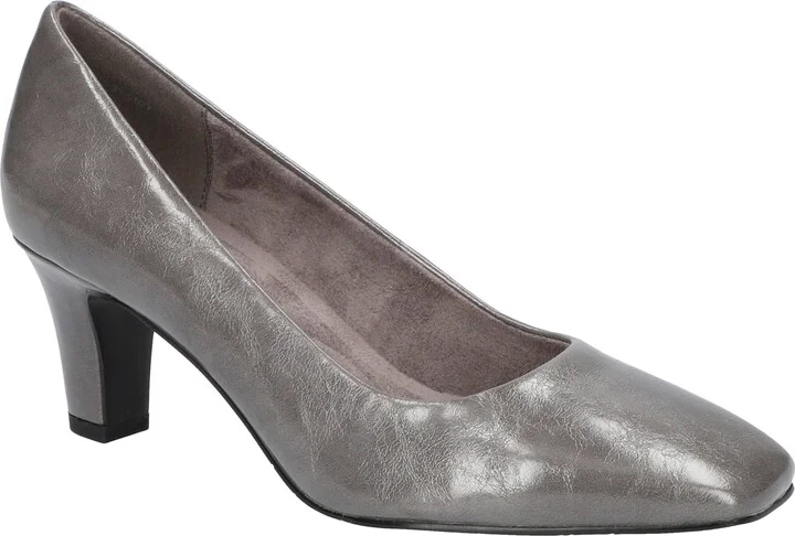 Grey Crinkled Patent