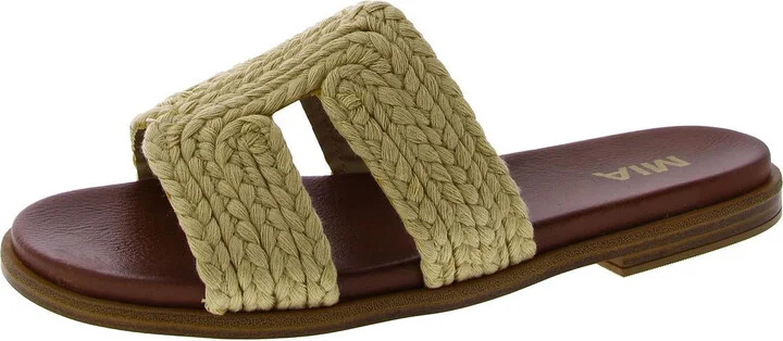 POET Womens Macrame Slip on Flatform Sandals