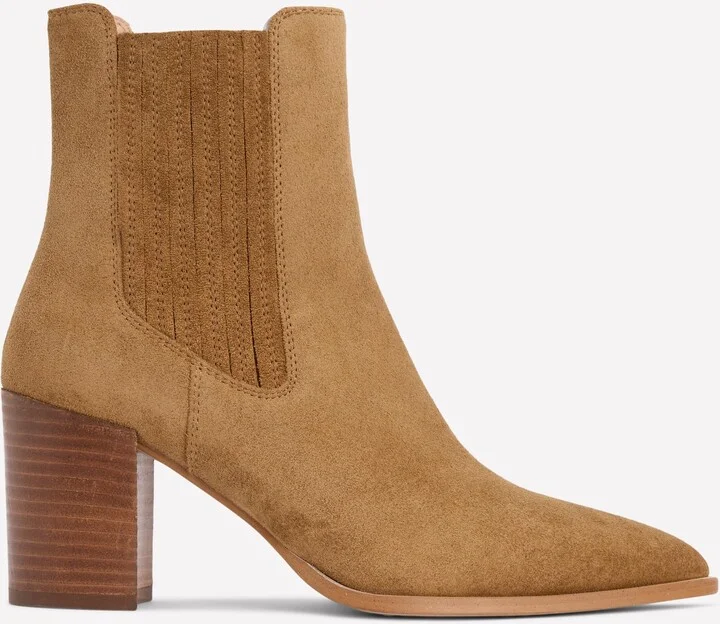 Point Casual Ankle Boots, Caramel