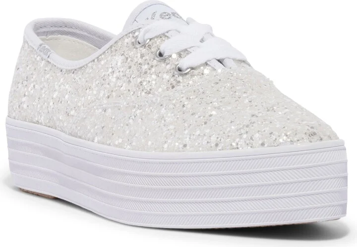 Point Glitter Platform Sneaker