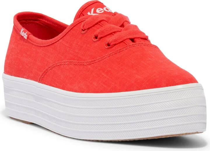 Point Linen Platform Sneaker