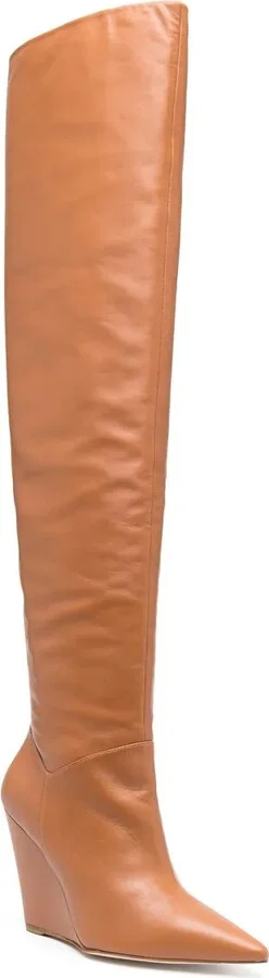 Pointed 115mm Leather Boots - Image 2
