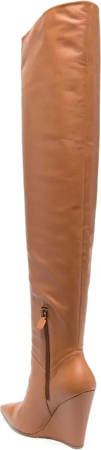 Pointed 115mm Leather Boots - Image 3