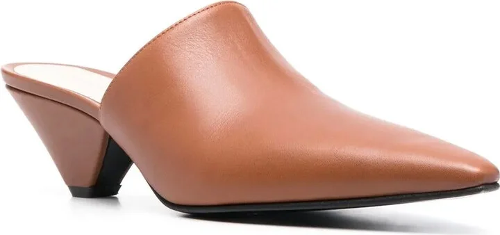 Pointed 55mm Leather Mules - Image 2