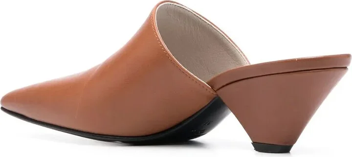 Pointed 55mm Leather Mules - Image 3