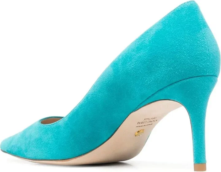 Pointed 70mm Suede Pumps - Image 3