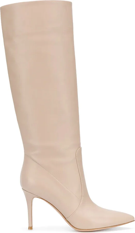 Pointed Knee-High Boots