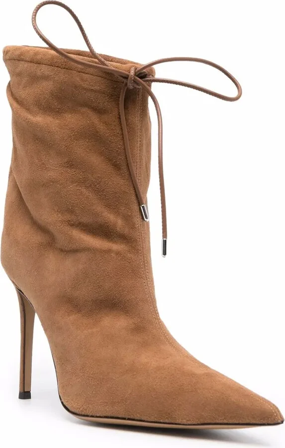Pointed Lace-Up Boots - Image 2