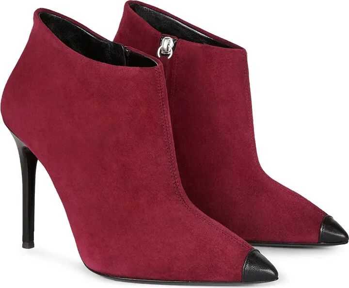 Pointed Leather Ankle Boots - Image 2